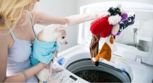 how to clean dog toys